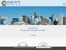 Tablet Screenshot of equitycol.com